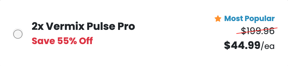Vermix Pulse Pro Best Seller 55% Discount For Double Package