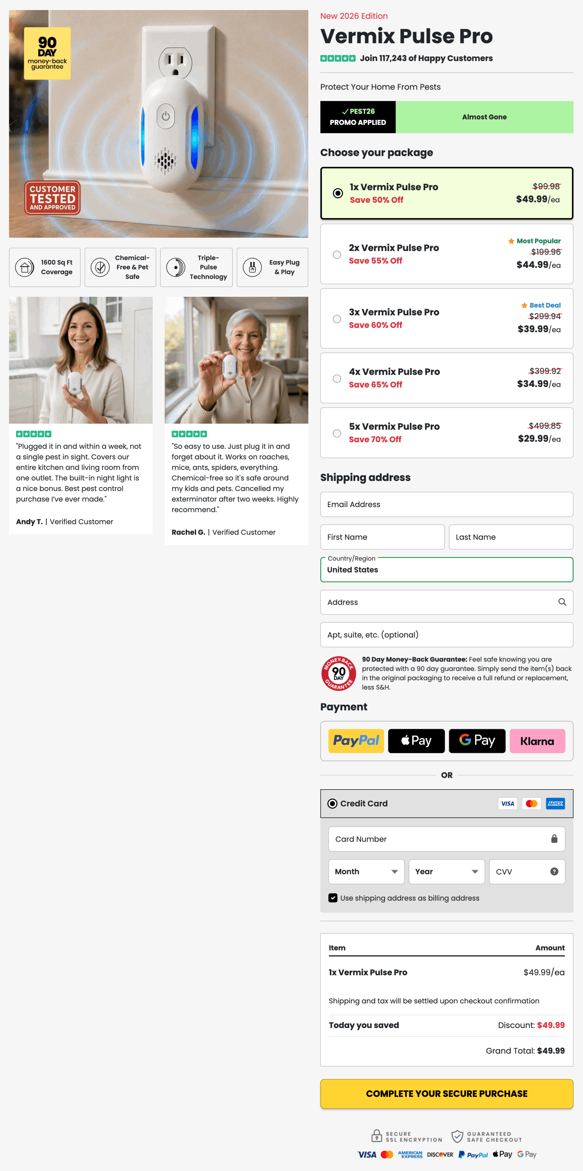 Vermix Pulse Pro Official Secure checkout page